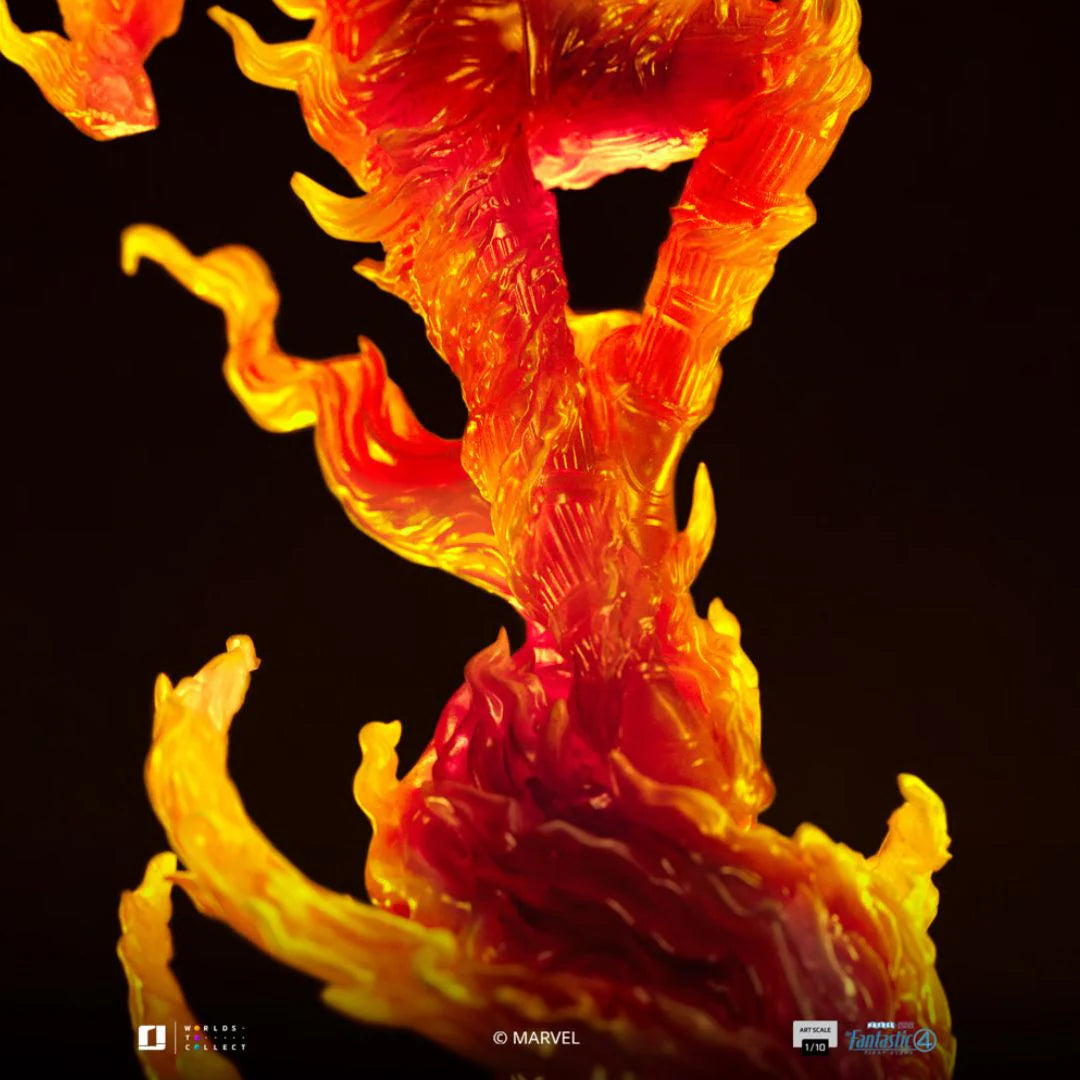 Human Torch Art Scale Statue By Iron Studios