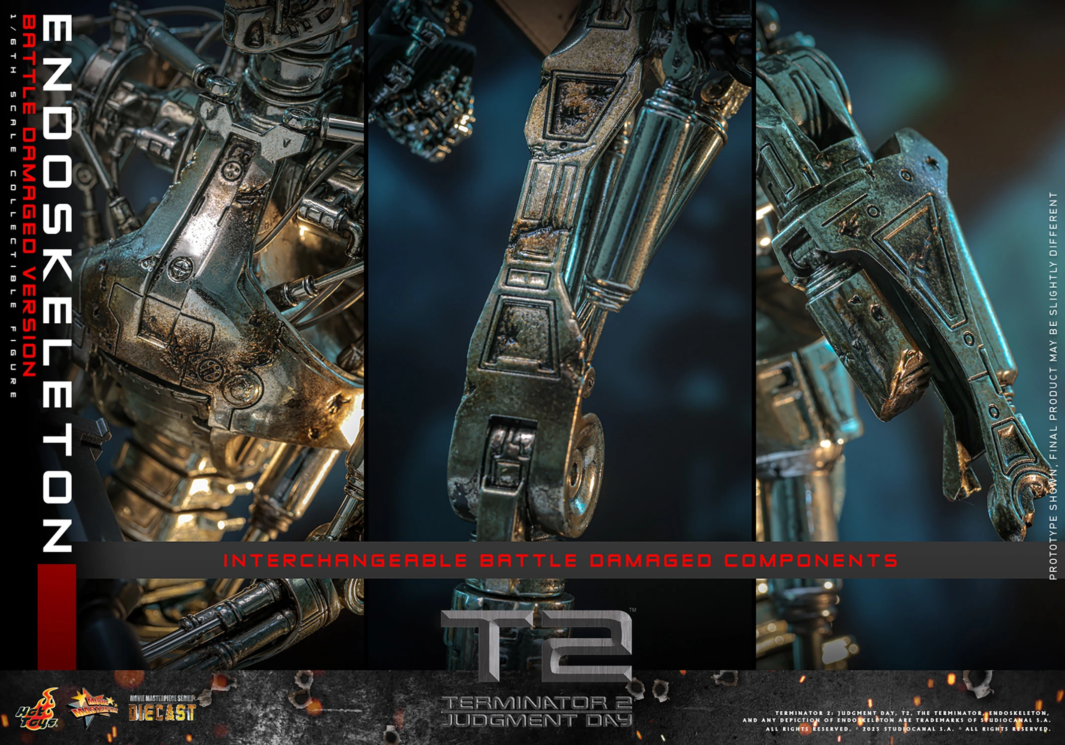 Endoskeleton (Battle Damaged Version) Sixth Scale Figure by Hot Toys