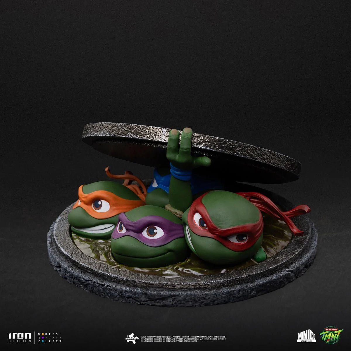 Teenage Mutant Ninja Turtles (1990) Movie Poster Sewer MiniCo By Iron Studios