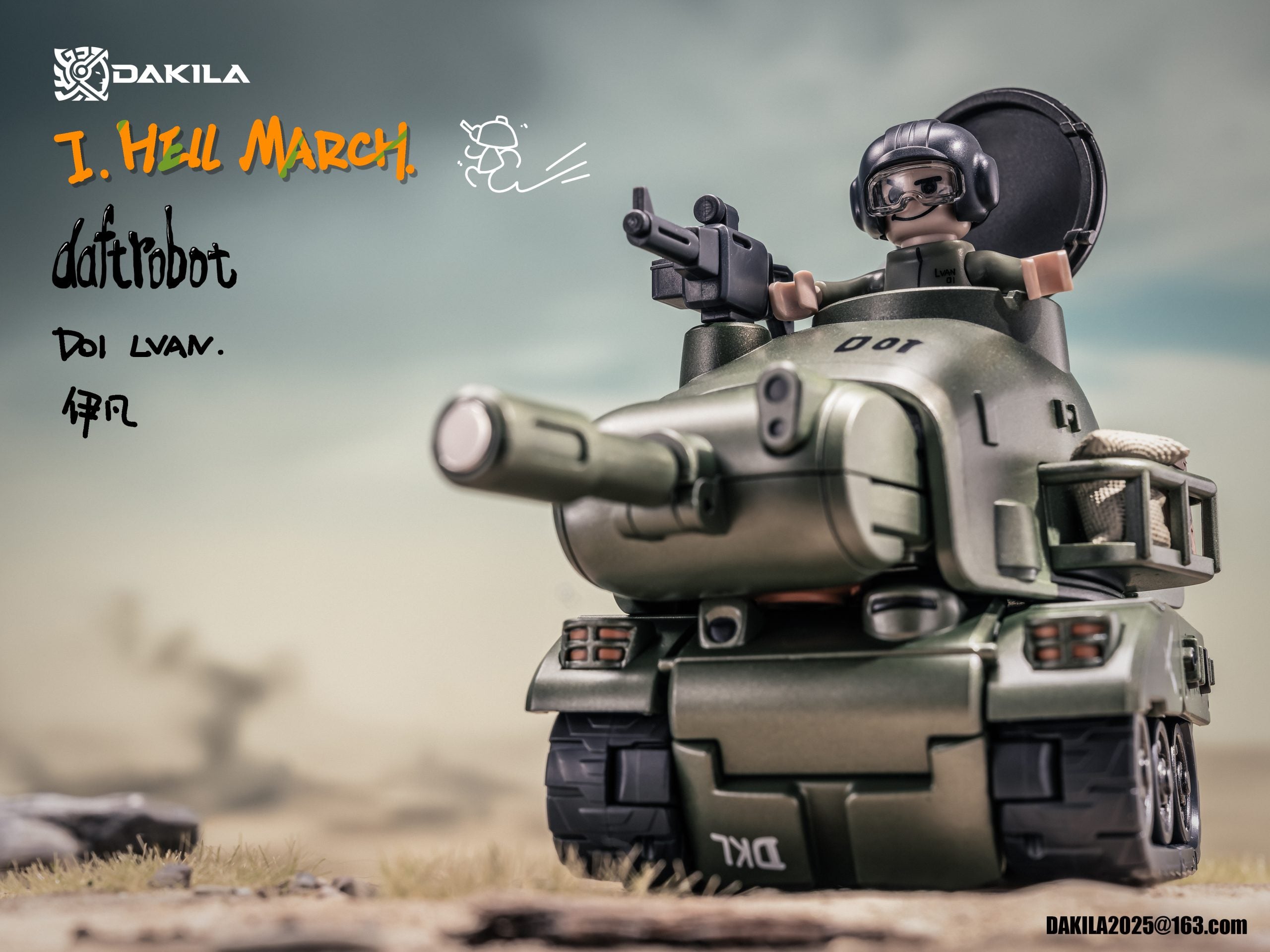 DAFTBOTS Series Hell March D01 LVAN Action Figure