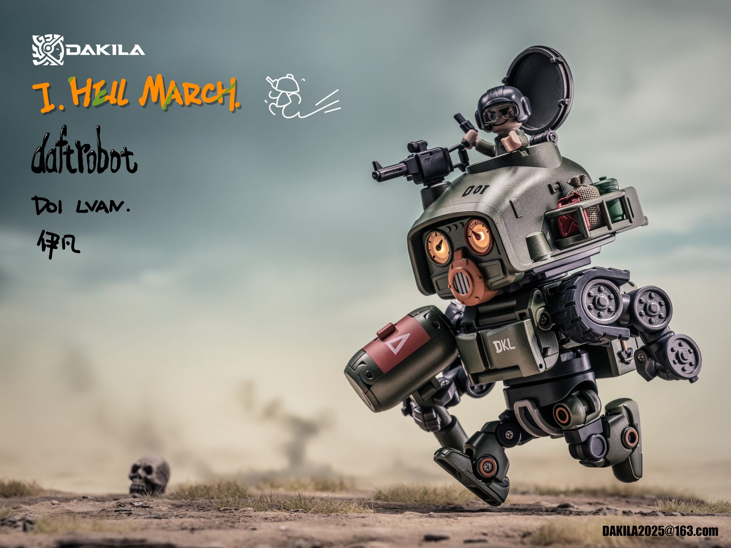 DAFTBOTS Series Hell March D01 LVAN Action Figure