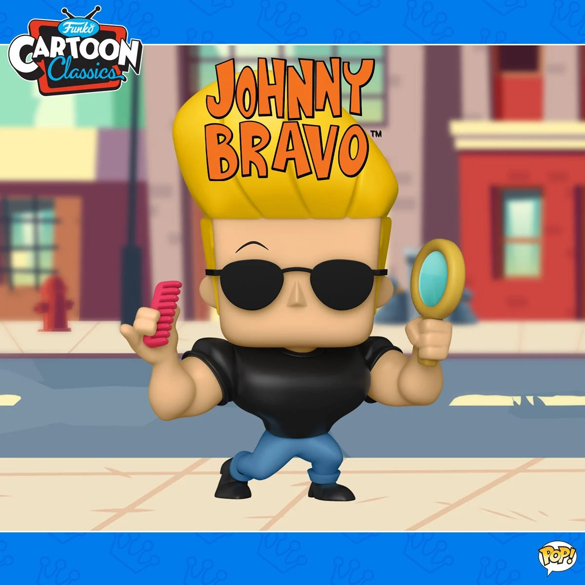 Johnny Bravo with Mirror and Comb Funko Pop!
