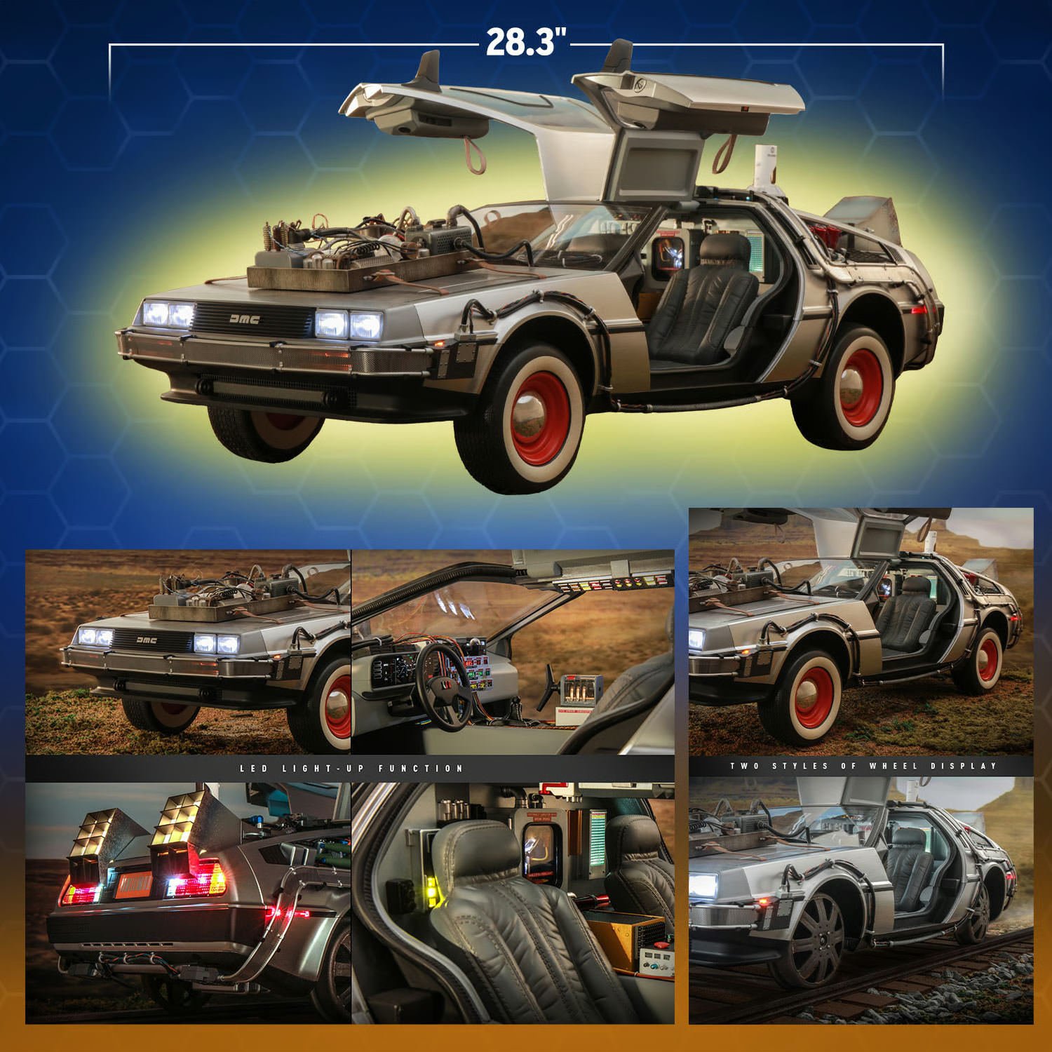 DeLorean Time Machine (Back to the Future III) Sixth Scale Figure by Hot Toys