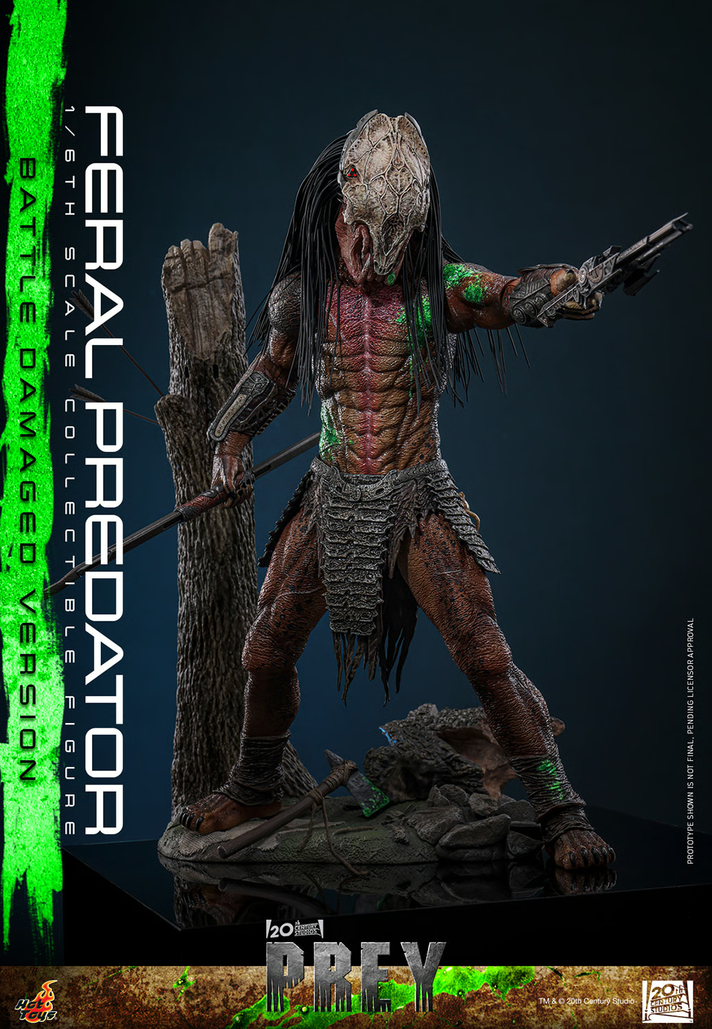Feral Predator (Battle Damaged Version) Sixth Scale Figure by Hot Toys