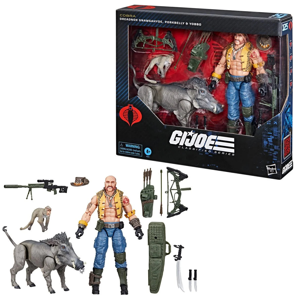 G.I. Joe Classified Dreadnok Gnawgahyde and pets Porkbelly & Yobbo Action Figure