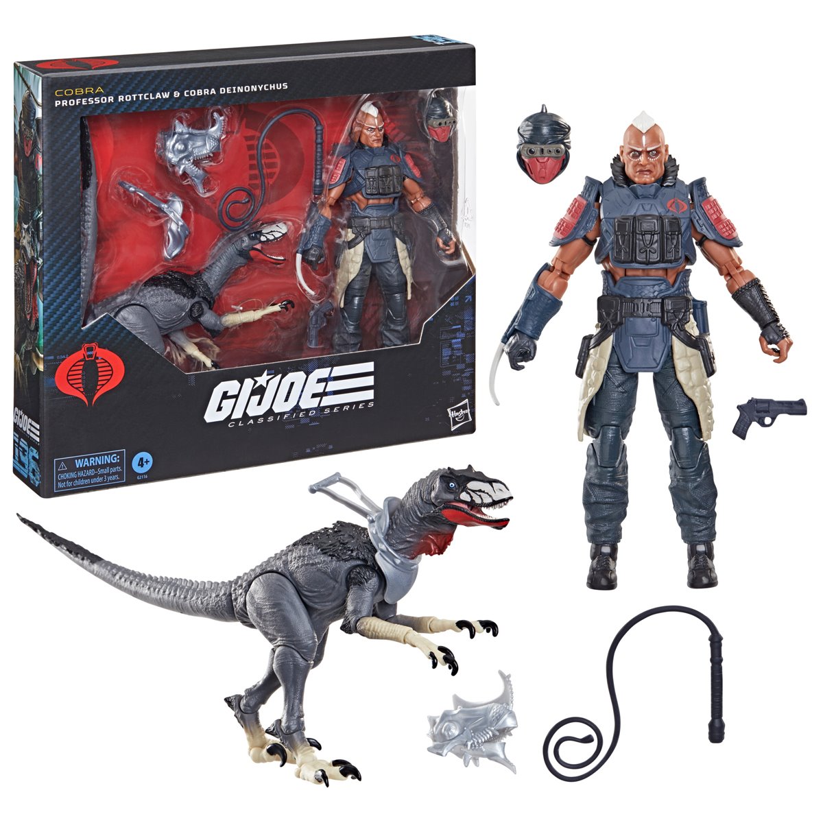 G.I. Joe Classified Series Professor Rottclaw & Cobra Deinonychus Action Figure