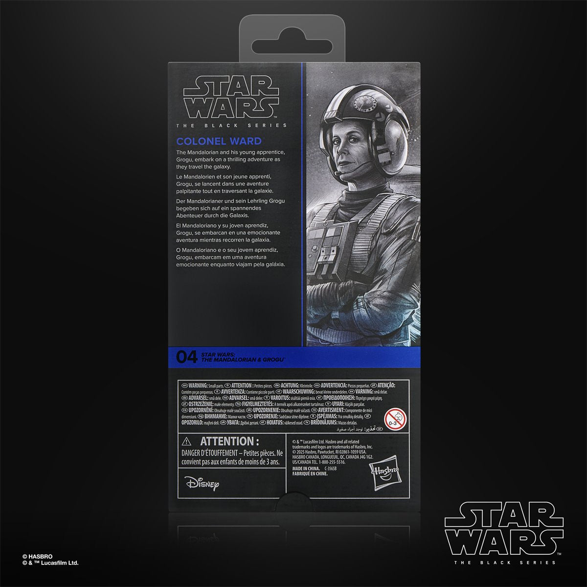 Star Wars The Black Series The Mandalorian & Grogu Colonal Ward Action Figure