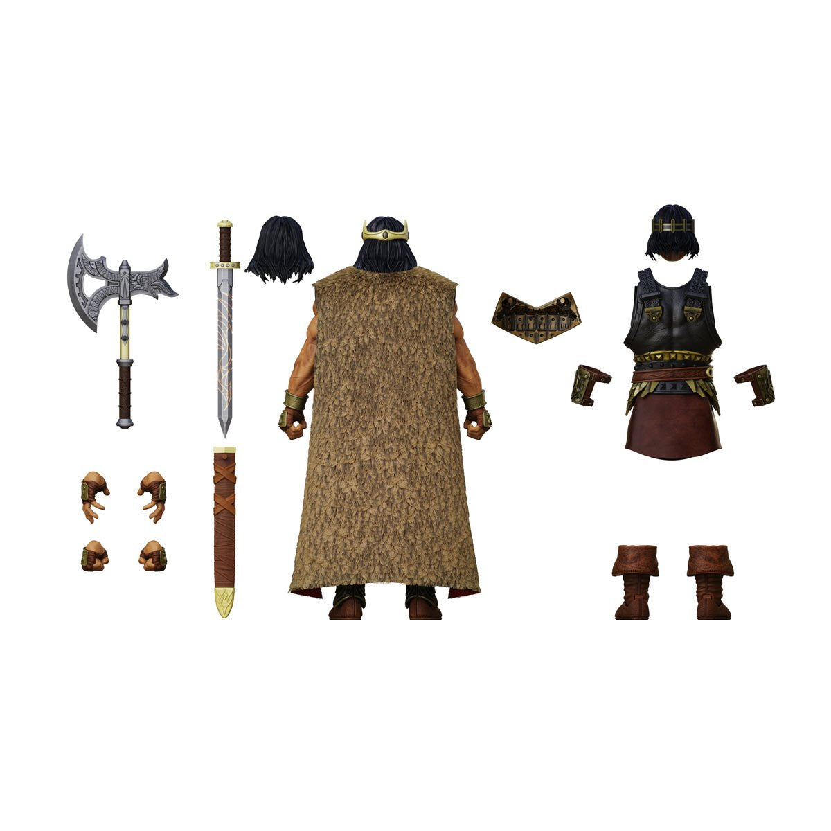 King Conan: Ruler of Aquilonia Epic H.A.C.K.S Action Figure By Boss Fight Studio