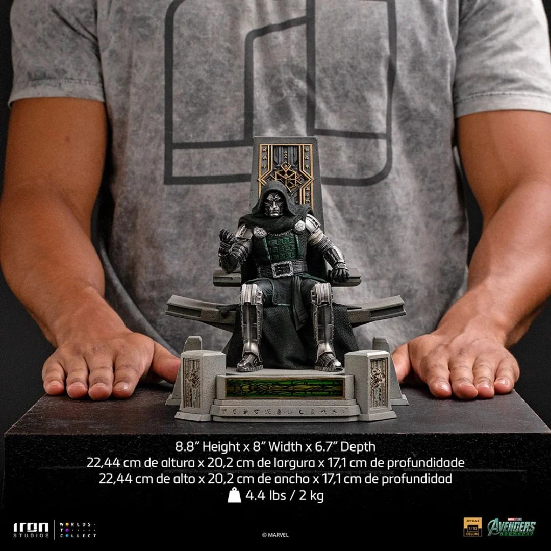 Doomsday Doctor Doom On Throne Statue By Iron Studios