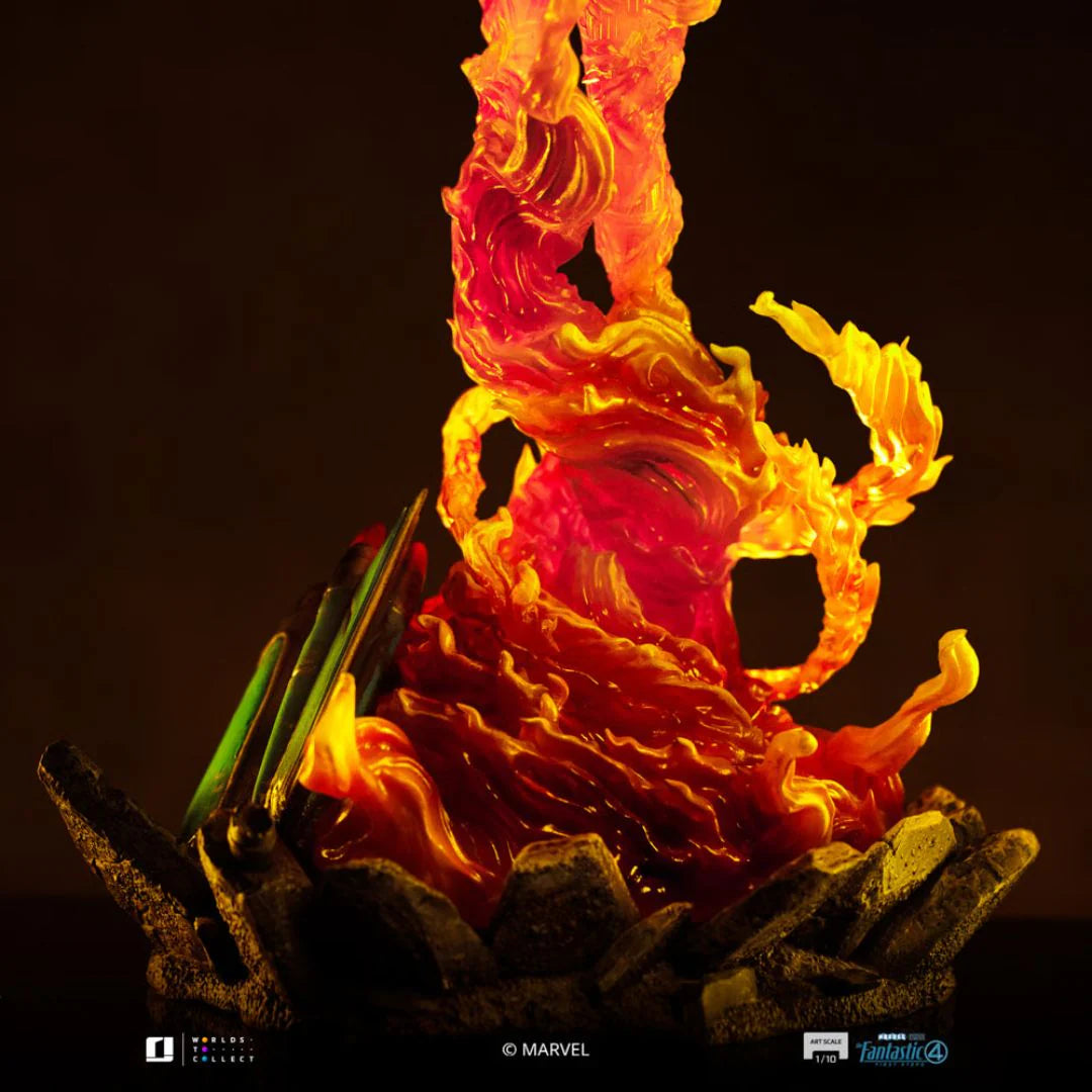 Human Torch Art Scale Statue By Iron Studios