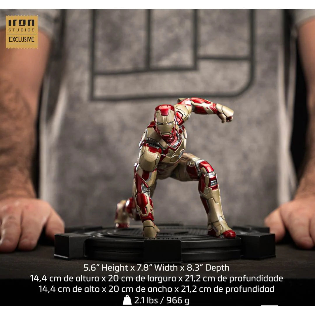 CCXP 23 Exclusive Iron Man MK 42 1/10th Scale Statue By Iron Studios