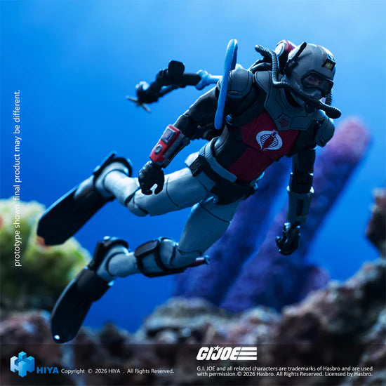 HIYA Exquisite Mini Series 1/18 Scale  G.I.Joe Cobra Eel Action Figure