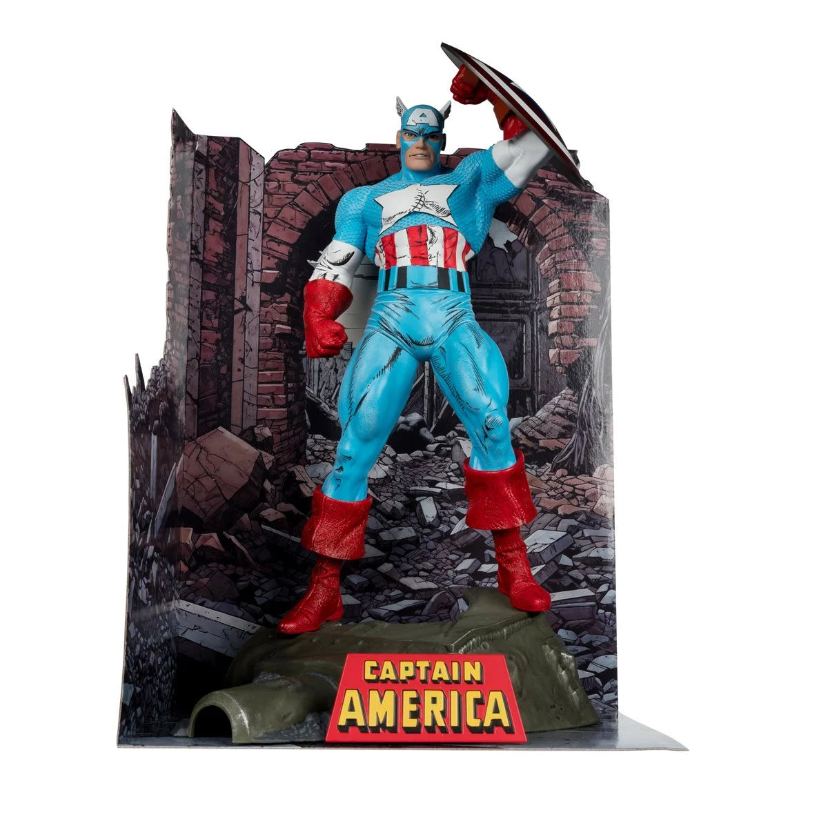 Captain America The Amazing Spider-Man #323 1:6 Scale Posed Figure with Scene