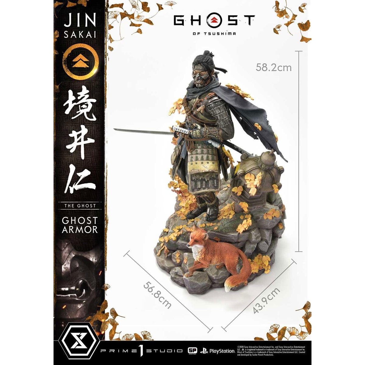 Ghost of Tsushima Jin Sakai Ghost Armor Deluxe Edition 1:4 Scale Statue