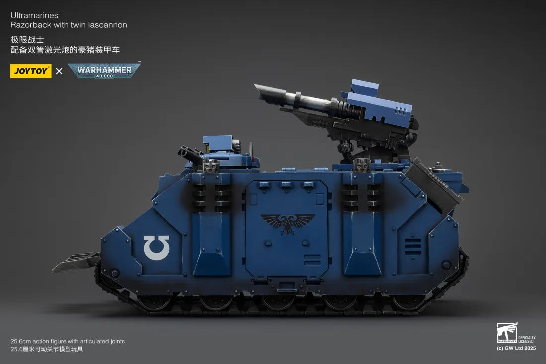 Warhammer 40K Ultramarines Razorback with Twin Lascannon 1/18 Scale Vehicle