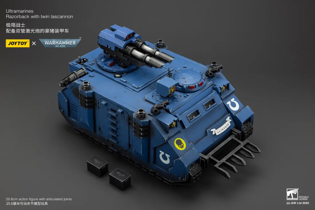 Warhammer 40K Ultramarines Razorback with Twin Lascannon 1/18 Scale Vehicle