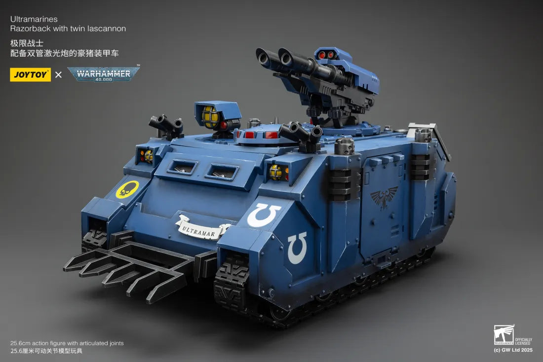 Warhammer 40K Ultramarines Razorback with Twin Lascannon 1/18 Scale Vehicle