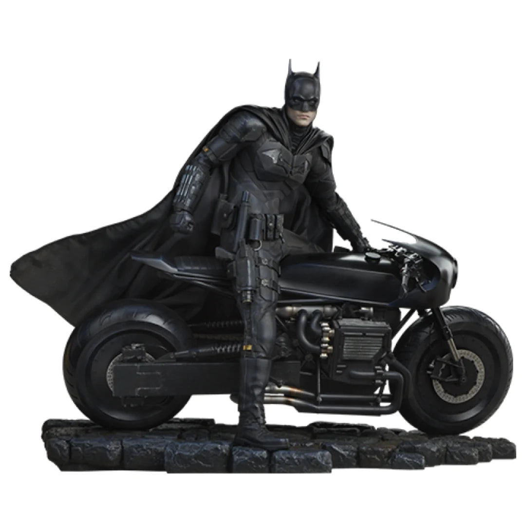 THE BATMAN ON BIKE Premium Format Figure by Sideshow Collectibles