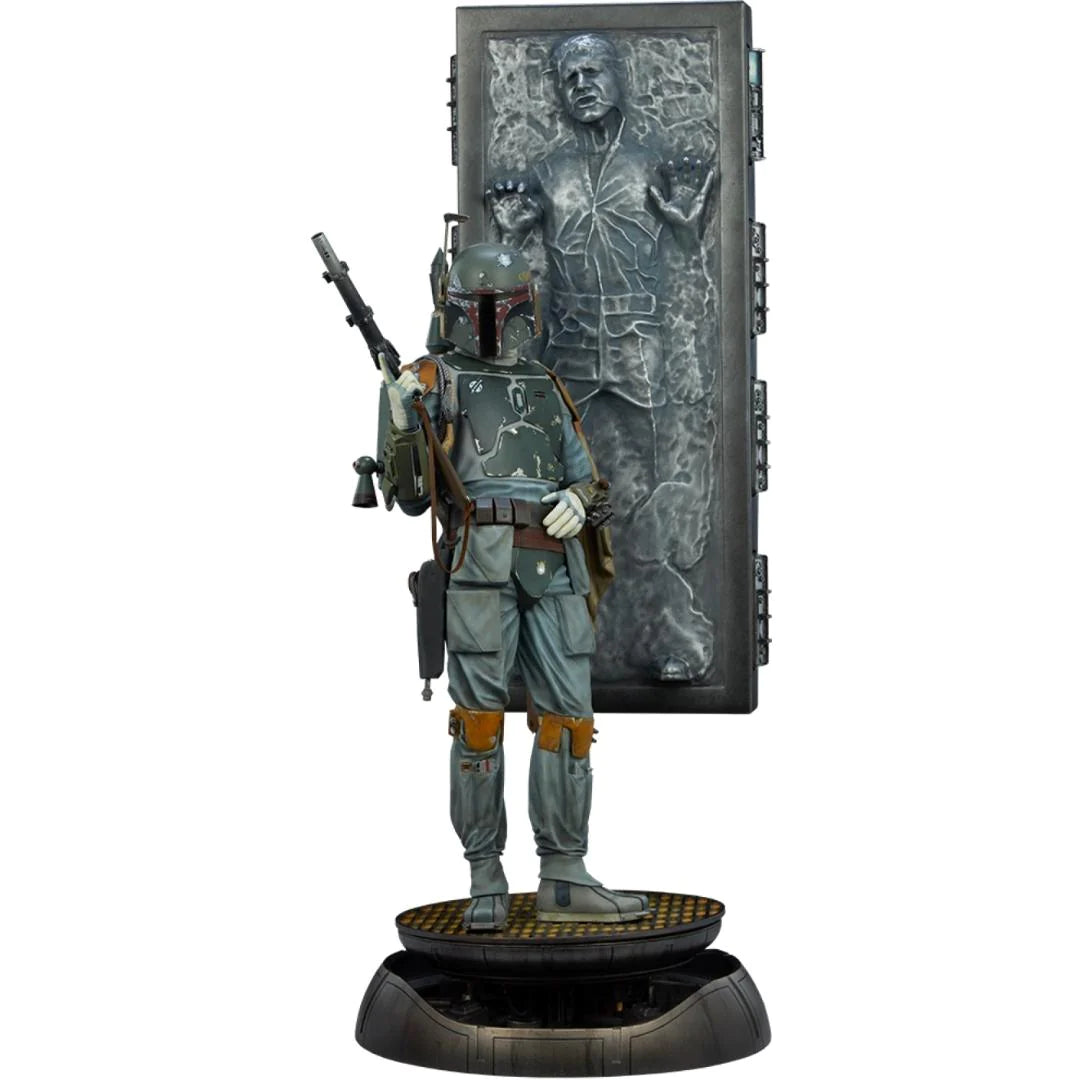 BOBA FETT AND HAN SOLO IN CARBONITE Premium Format™ Figure By Sideshow Collectibles