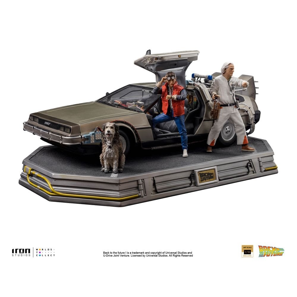 Back to the Future DeLorean Set Deluxe Version Art Scale 1/10