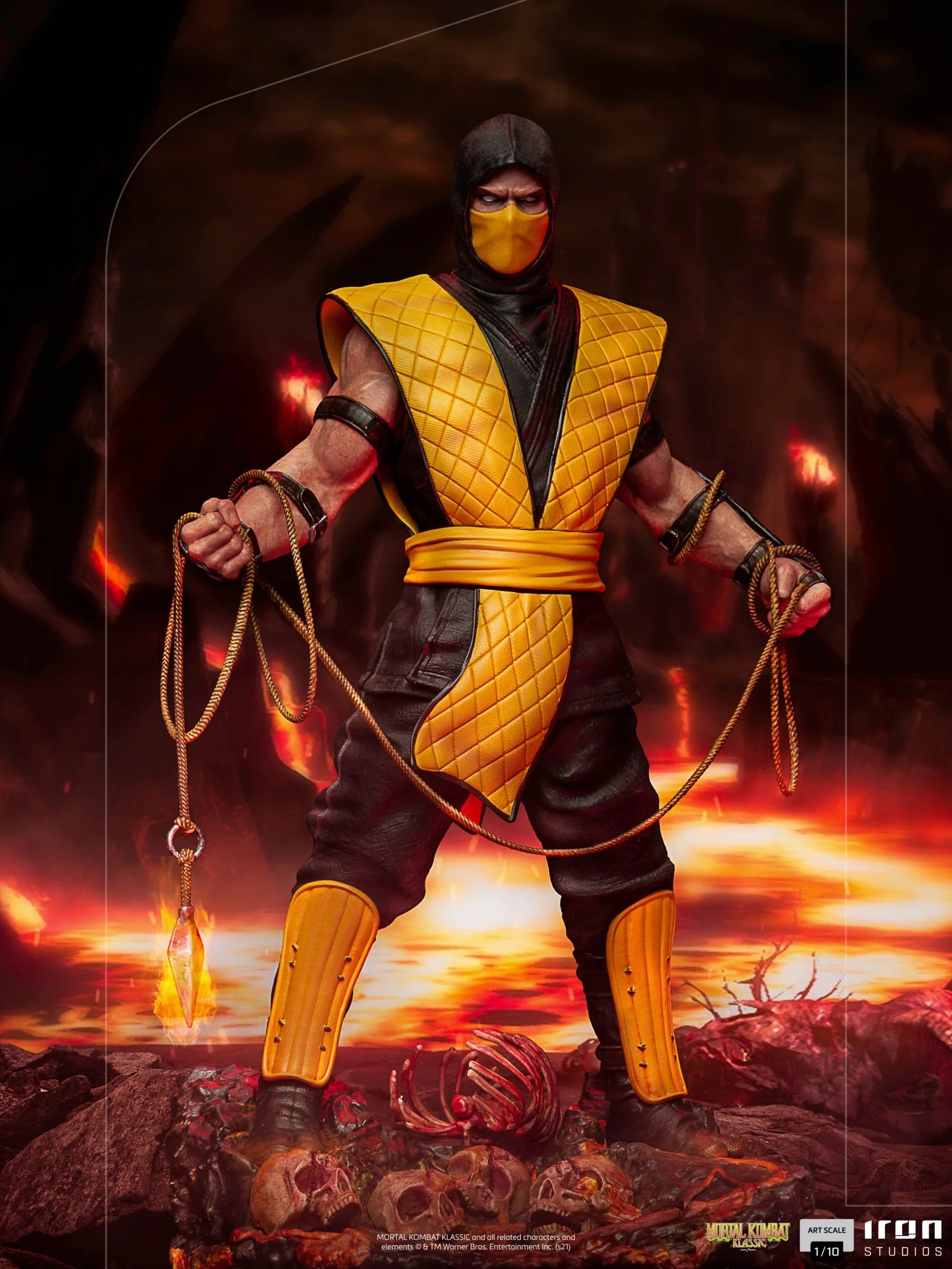 Mortal Kombat Scorpion Art Scale Statue By Iron Studios