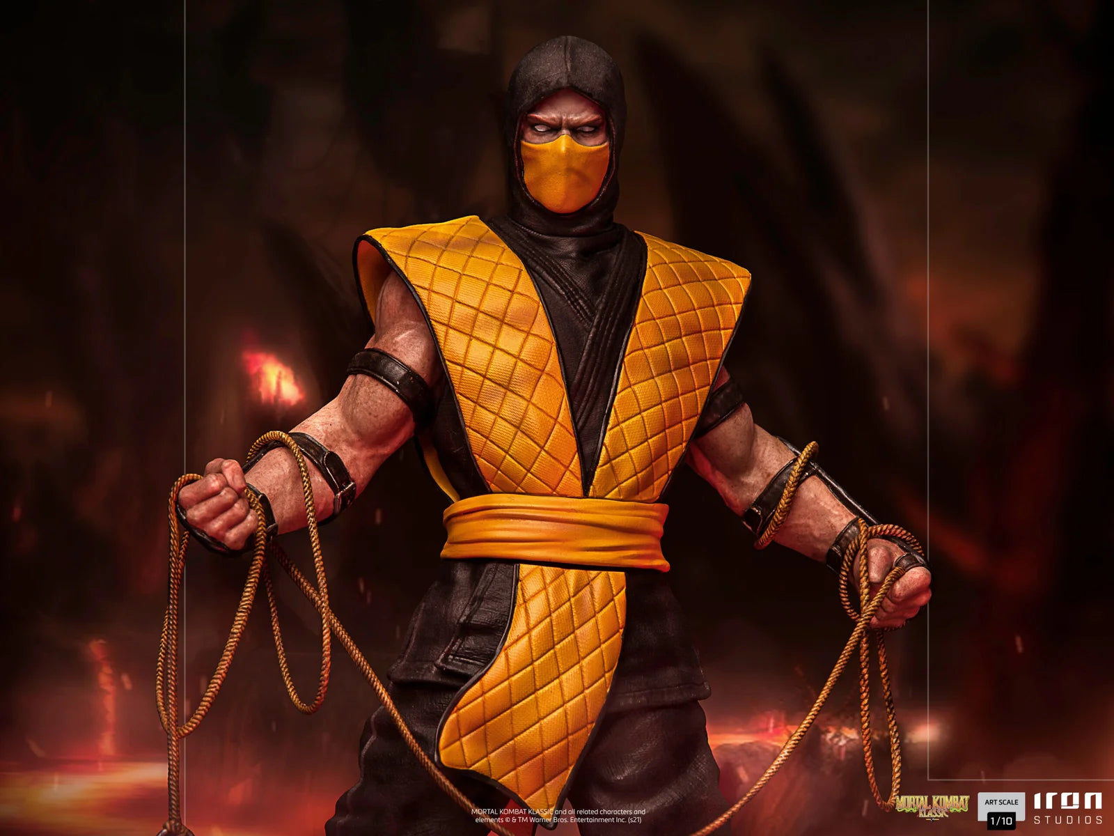 Mortal Kombat Scorpion Art Scale Statue By Iron Studios