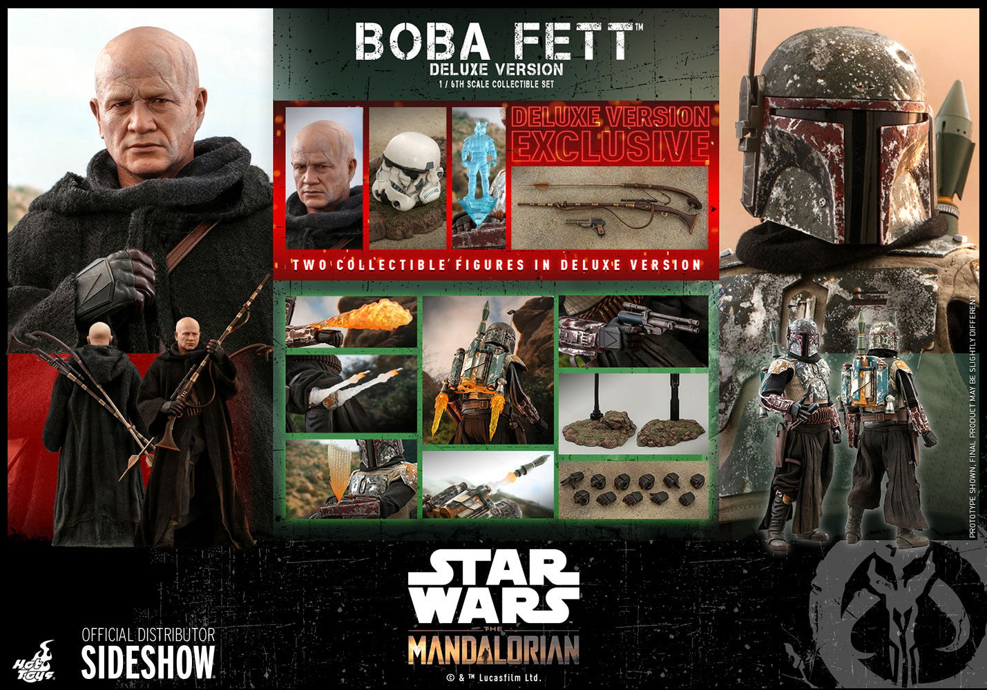 Boba Fett Deluxe Version Set By Hot Toys