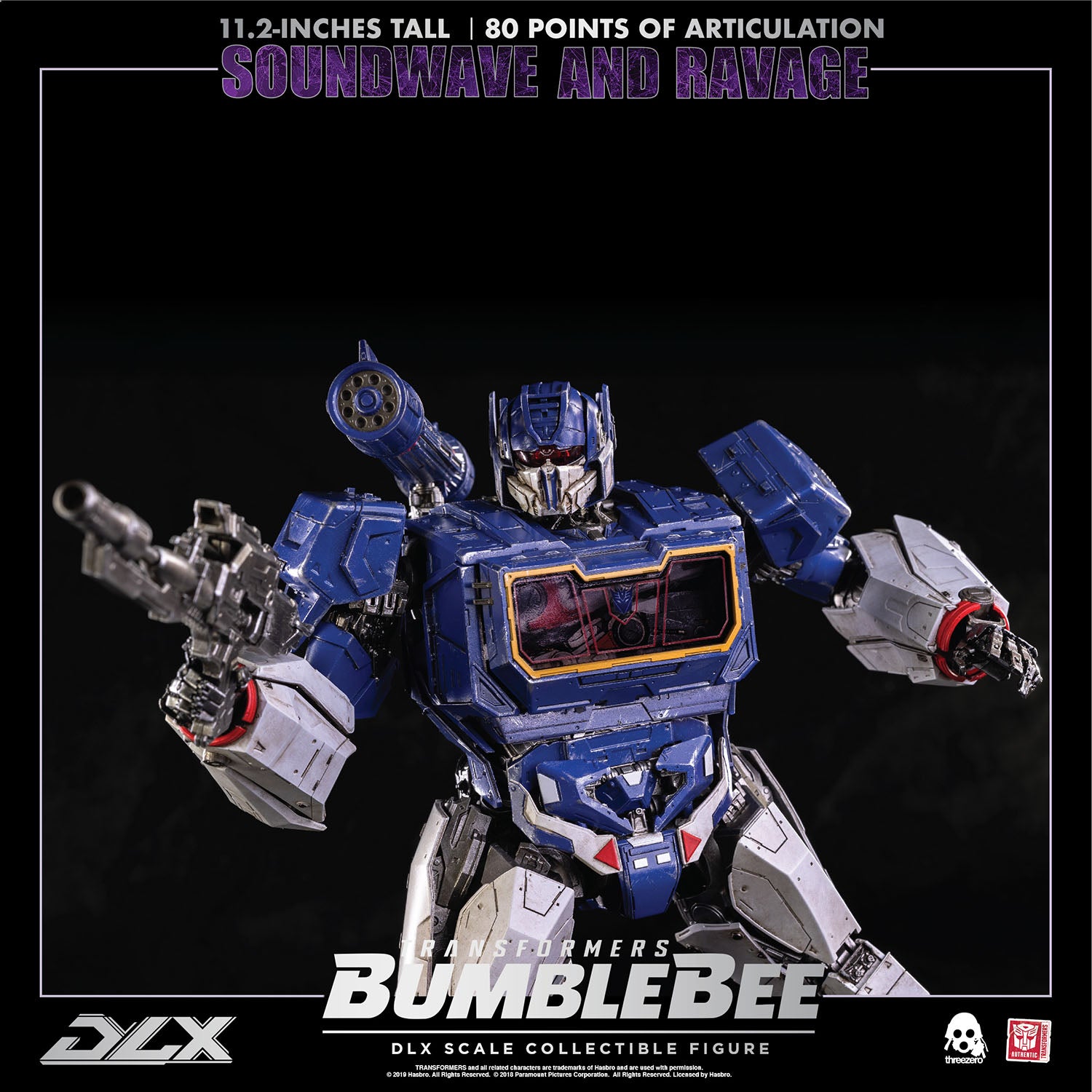 Transformers Bumblebee Dlx Soundwave And Ravage By Threezero