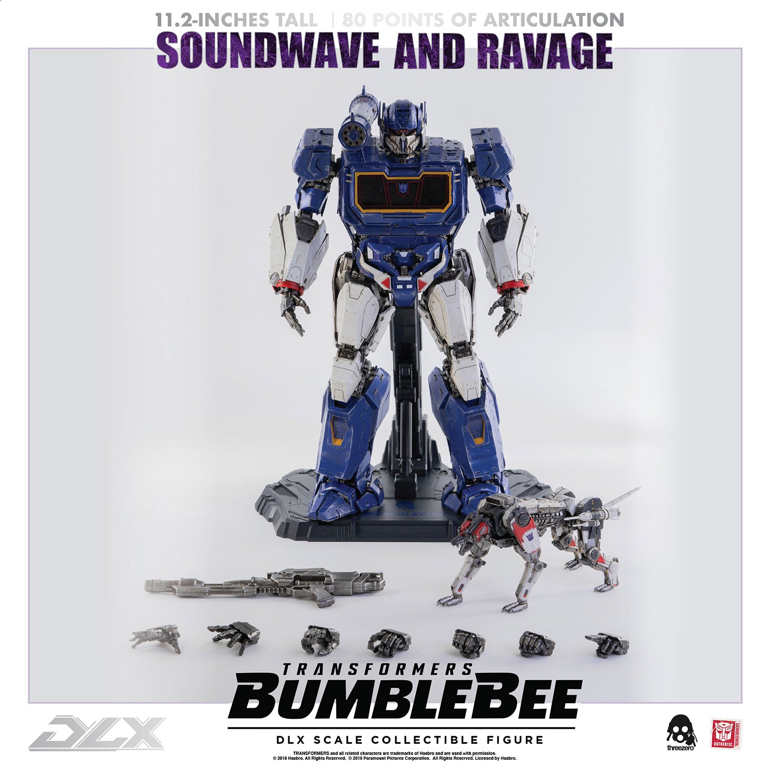 Transformers Bumblebee Dlx Soundwave And Ravage By Threezero