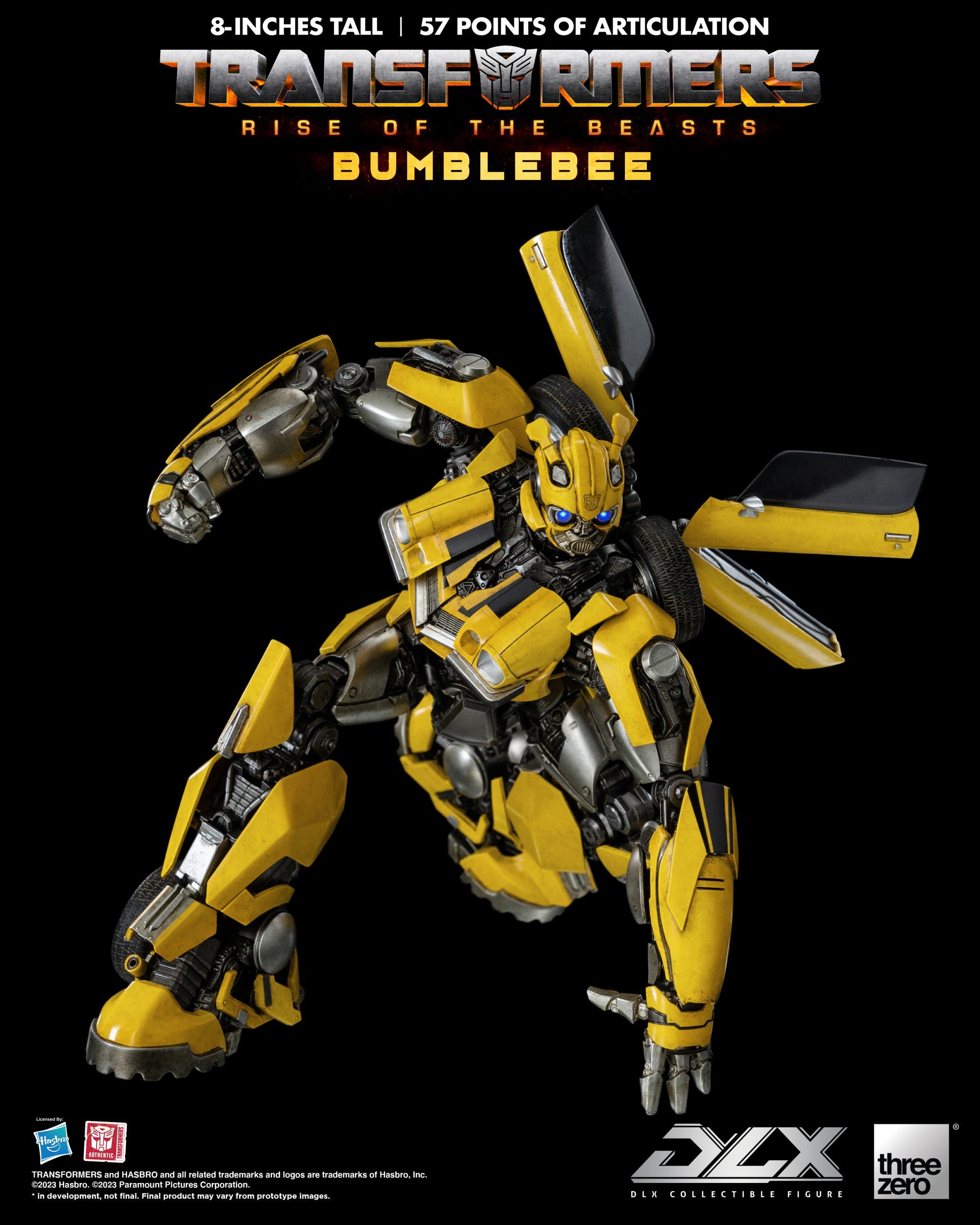 Bumblebee figure, DLX - Transformers Rise of the Beasts - ThreeZero
