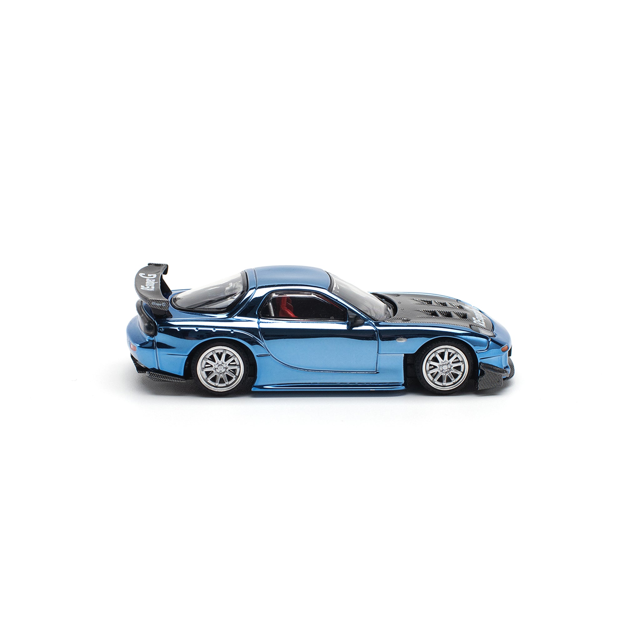 MAZDA RX7 RE-AMEMIYA WIDEBODY BLUE CHROME PR640223 by Pop Race