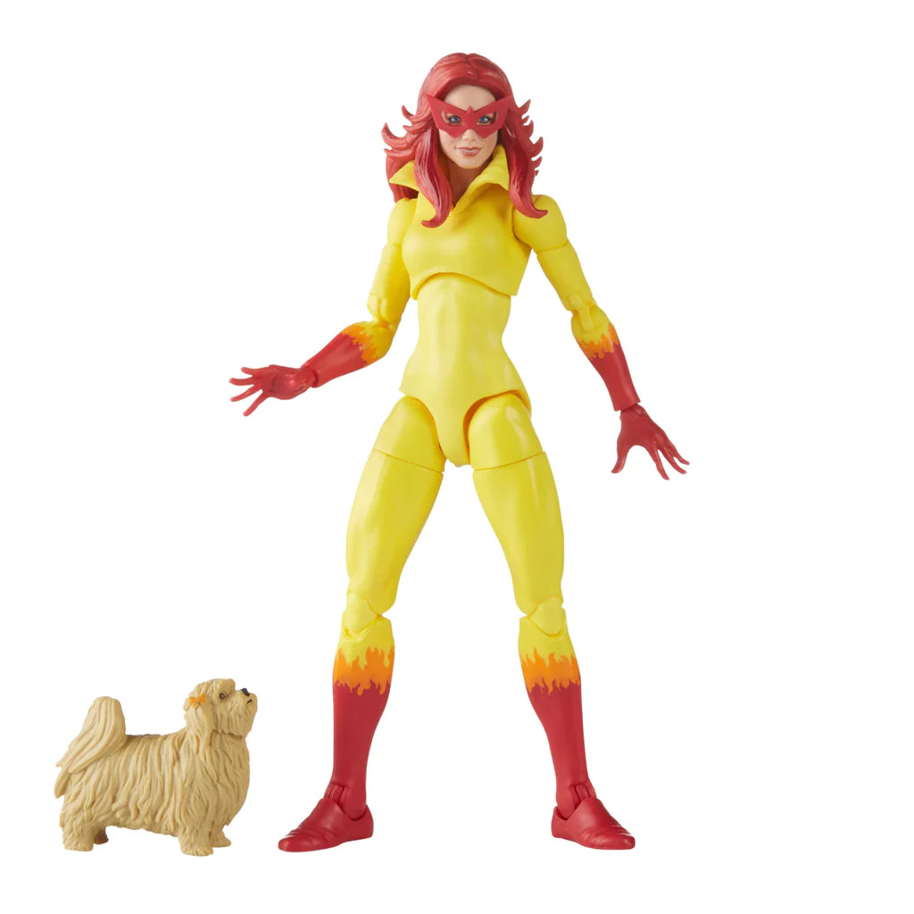 Marvel Legends Series Firestar Action Figure with Ms. Lion