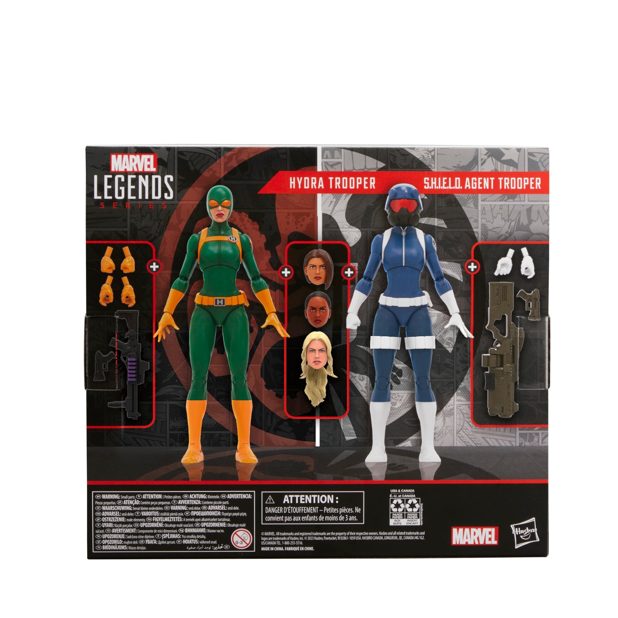 Marvel Legends Series S.H.I.E.L.D. Agent Trooper and Hydra Trooper