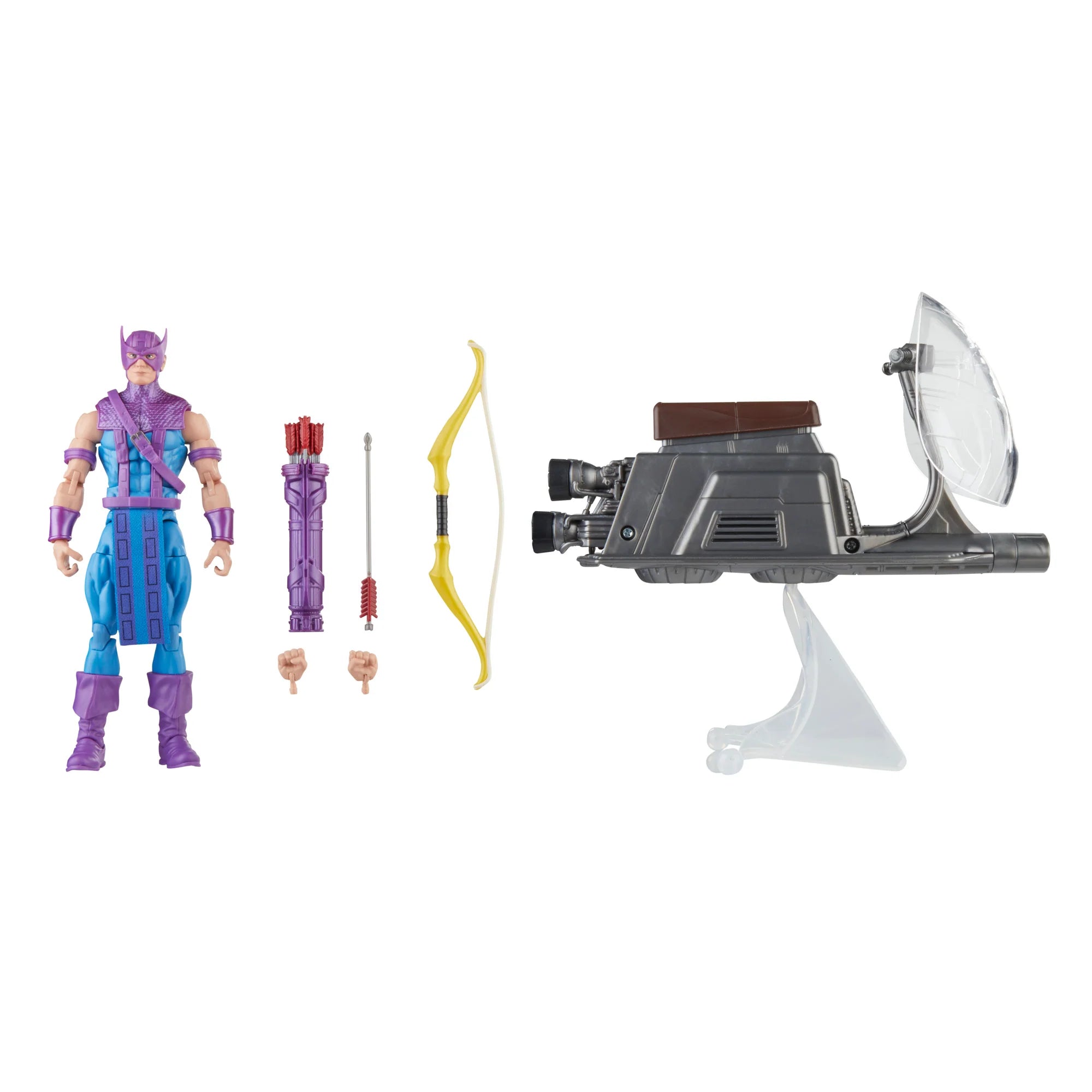 Marvel Legends Hawkeye with Sky-Cycle Avengers 60th Anniversary