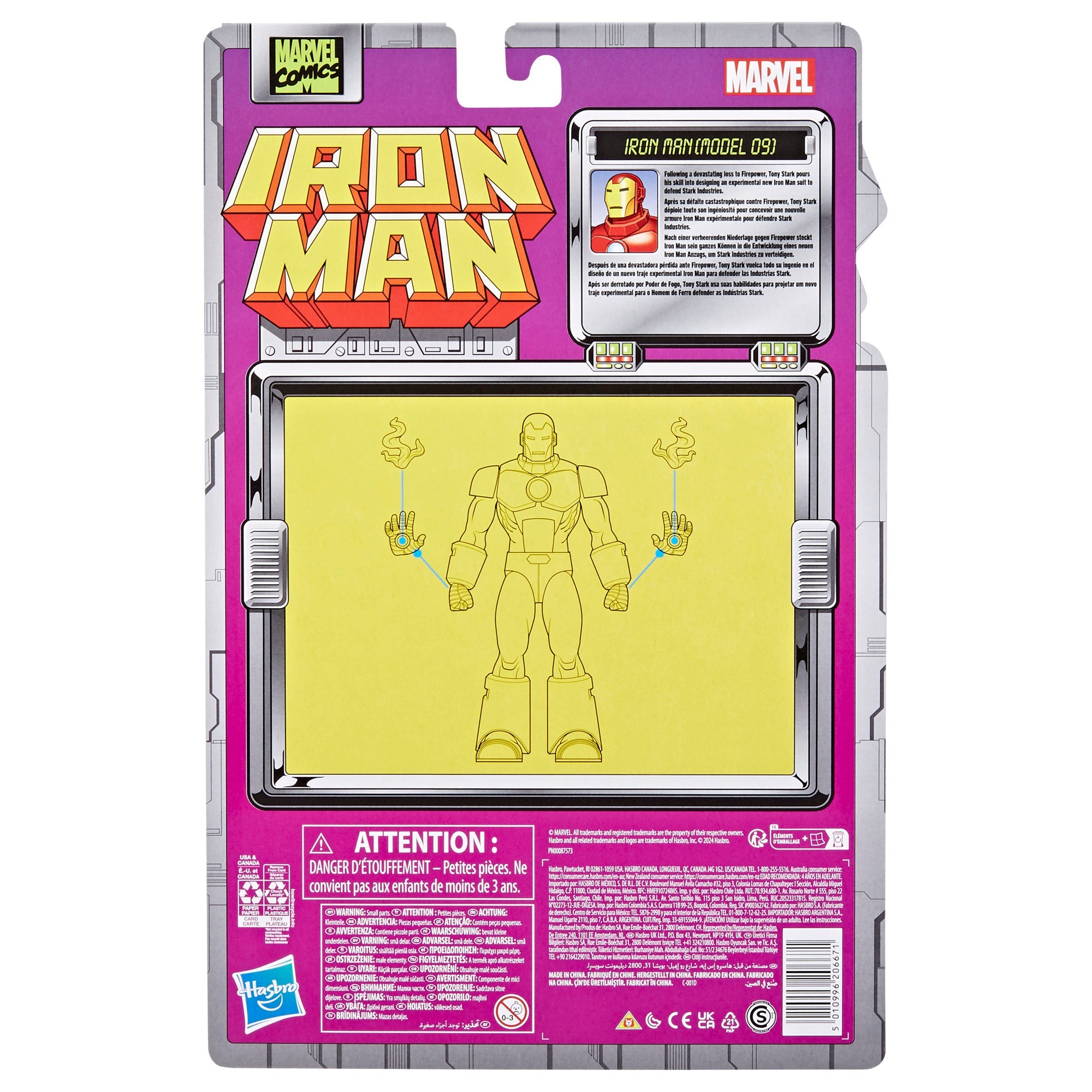 Marvel Legends Iron Man (Model 09) Retro Comics figure