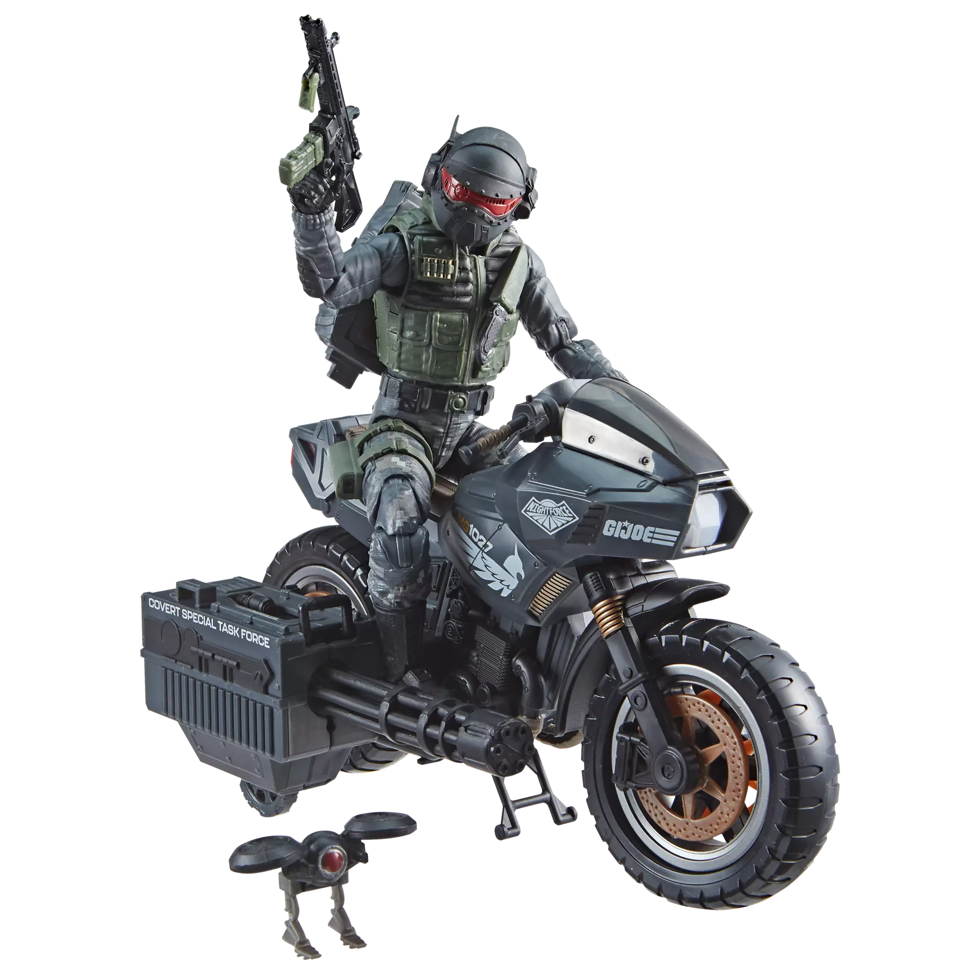 G.I. Joe Classified Series #127 Night Force Jason "Shockwave" Faria & Night Pursuit Cycle
