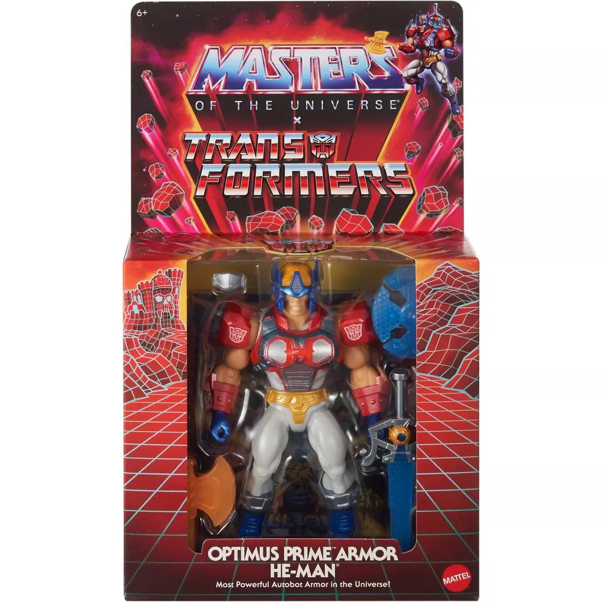 Masters of the Universe x Transformers Optimus Prime Armor He-Man Action Figure