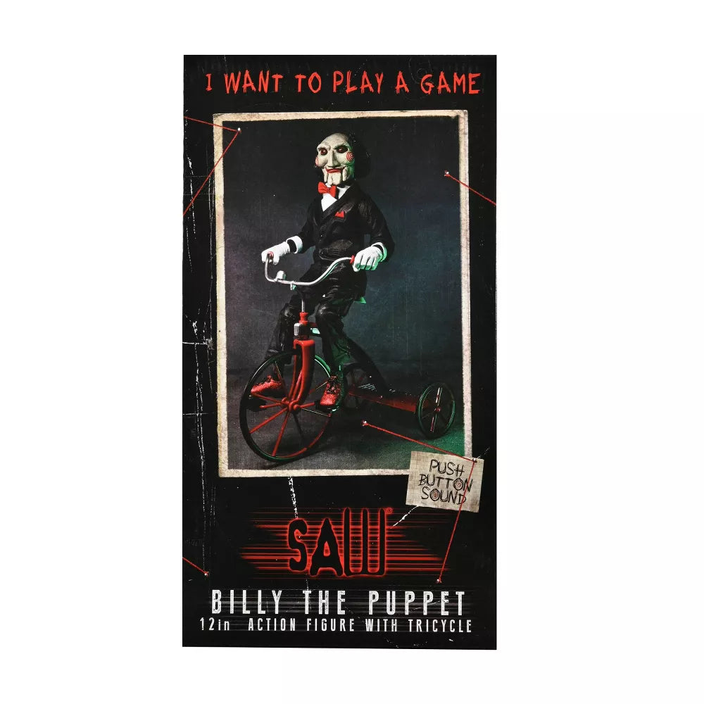 Saw Billy the Puppet with Tricycle 12-Inch Action Figure