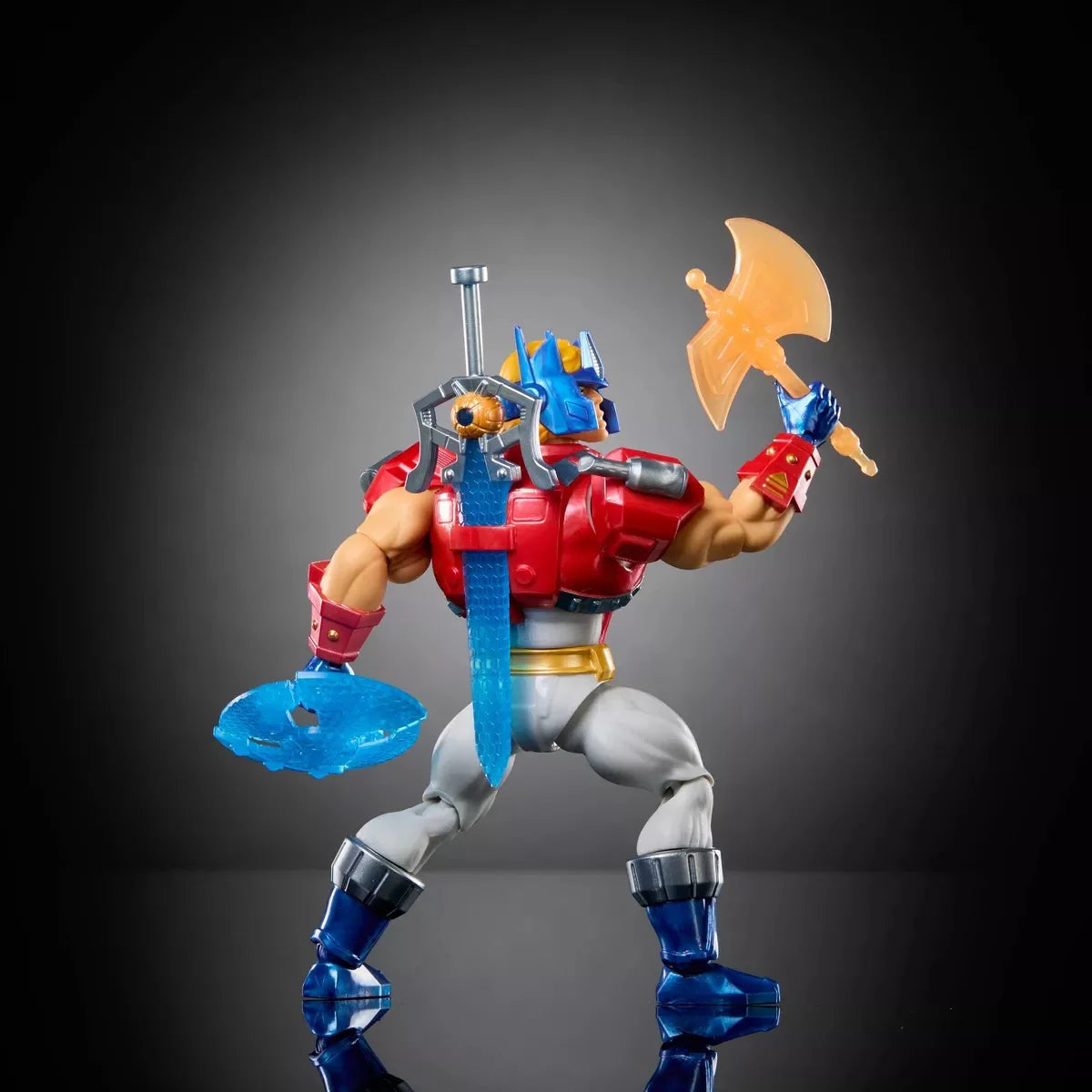 Masters of the Universe x Transformers Optimus Prime Armor He-Man Action Figure