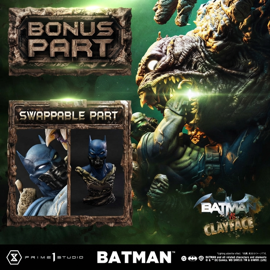 BATMAN VS CLAYFACE 1/4 Statue (Deluxe Bonus ver.) By Prime 1 Studio