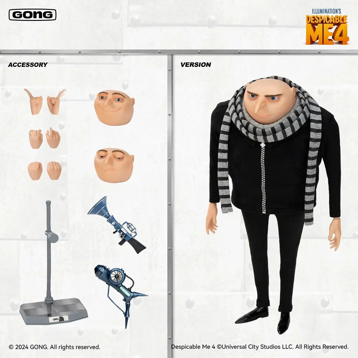 Despicable Me 4 Gru Action Figure (Exclusive Version) 1/8 Scale by GONG Studio