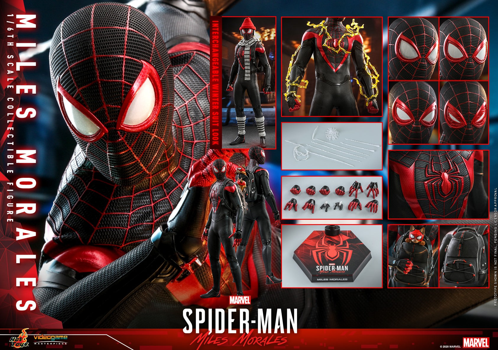 Miles Morales 1/6th Scale Collectible Figure By Hot Toys