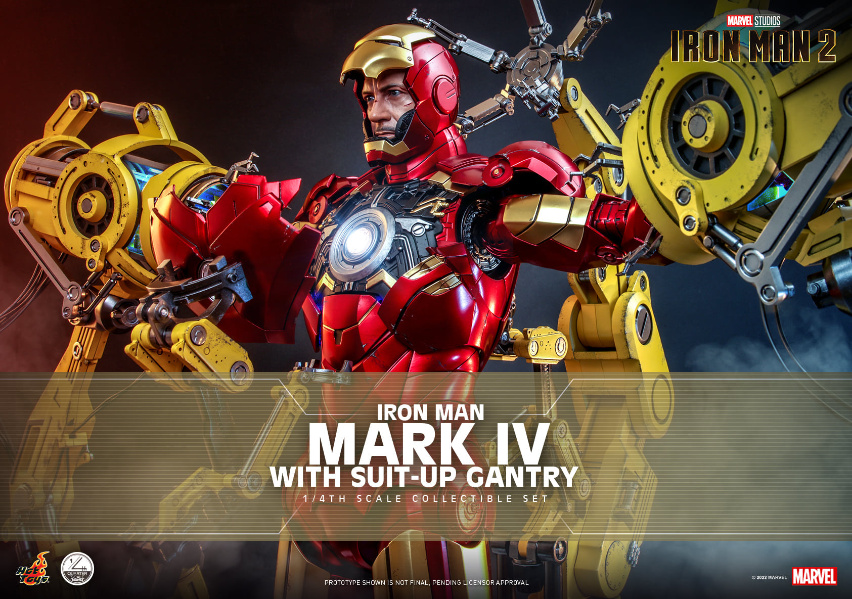 Iron Man Mark IV With Suit-Up Gantry Quarter Scale Collectible Set