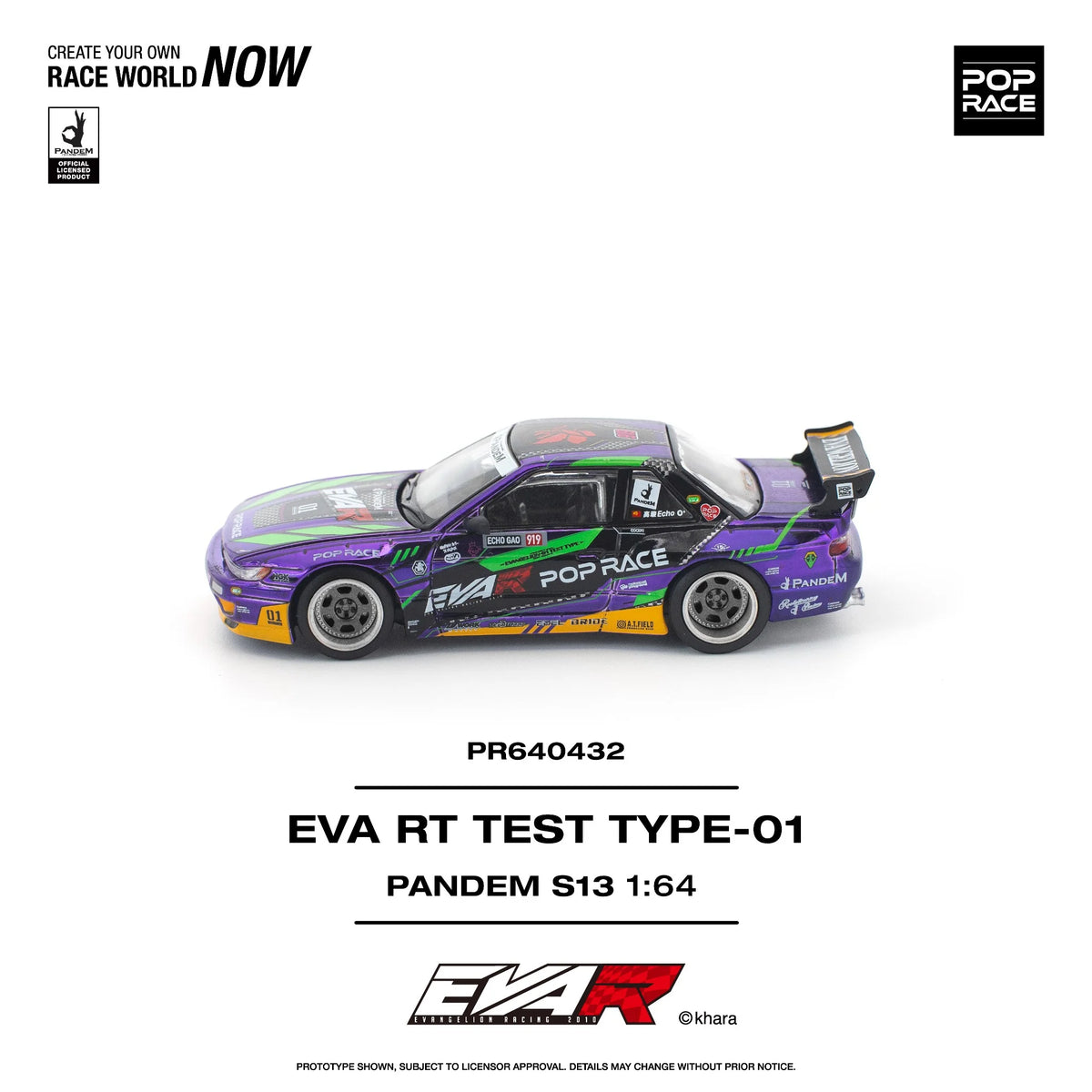 Pandem S13 EVA RT Test Type-01 PR640432 By Pop Race