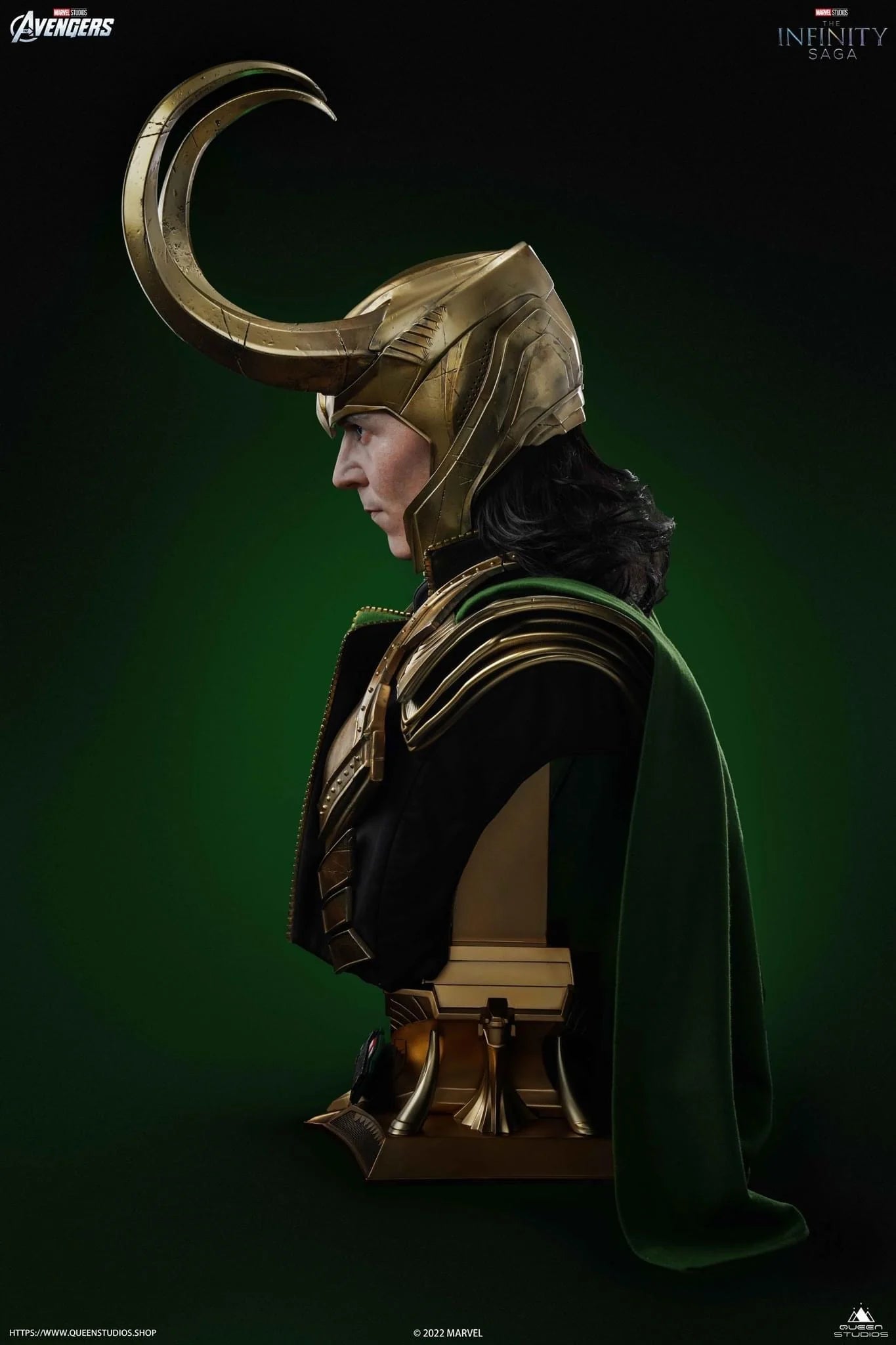 Loki Life-size Bust By Queen Studios