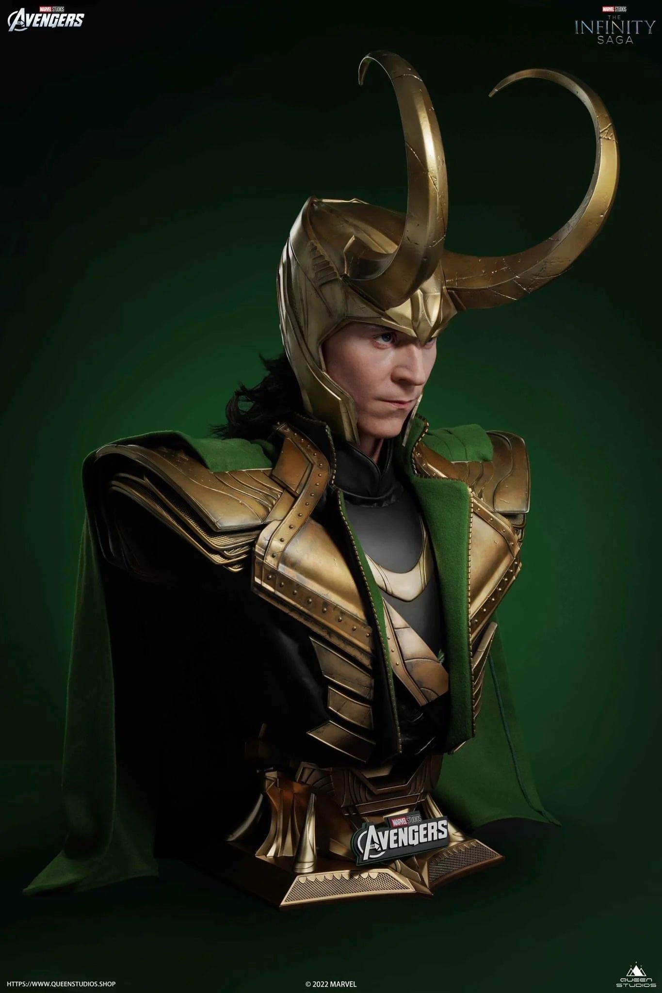 Loki Life-size Bust By Queen Studios
