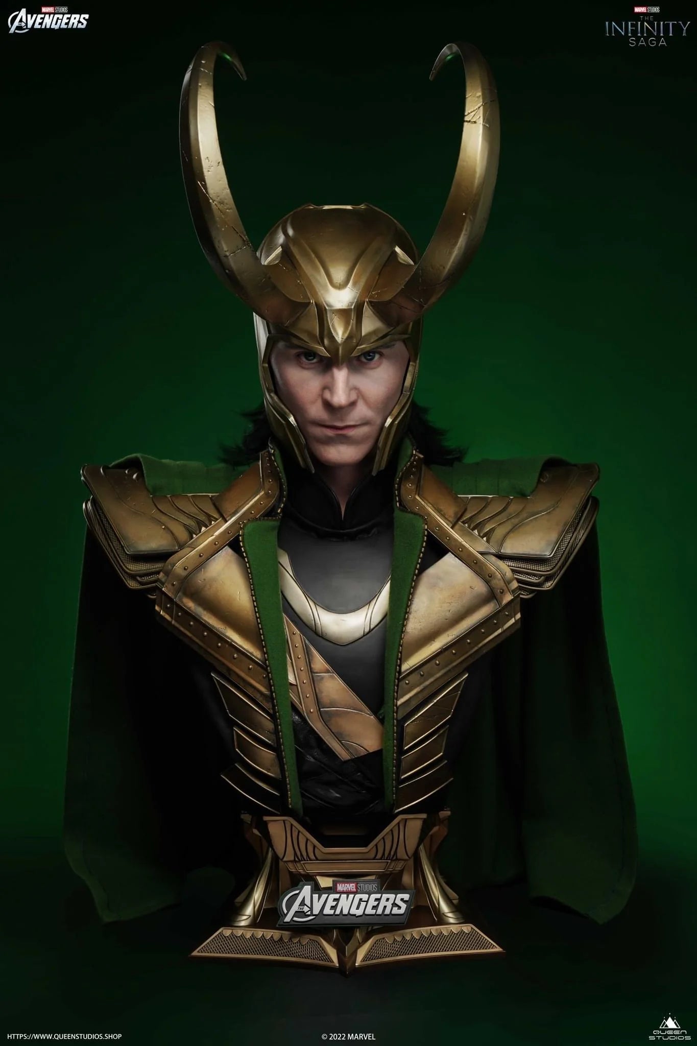 Loki Life-size Bust By Queen Studios