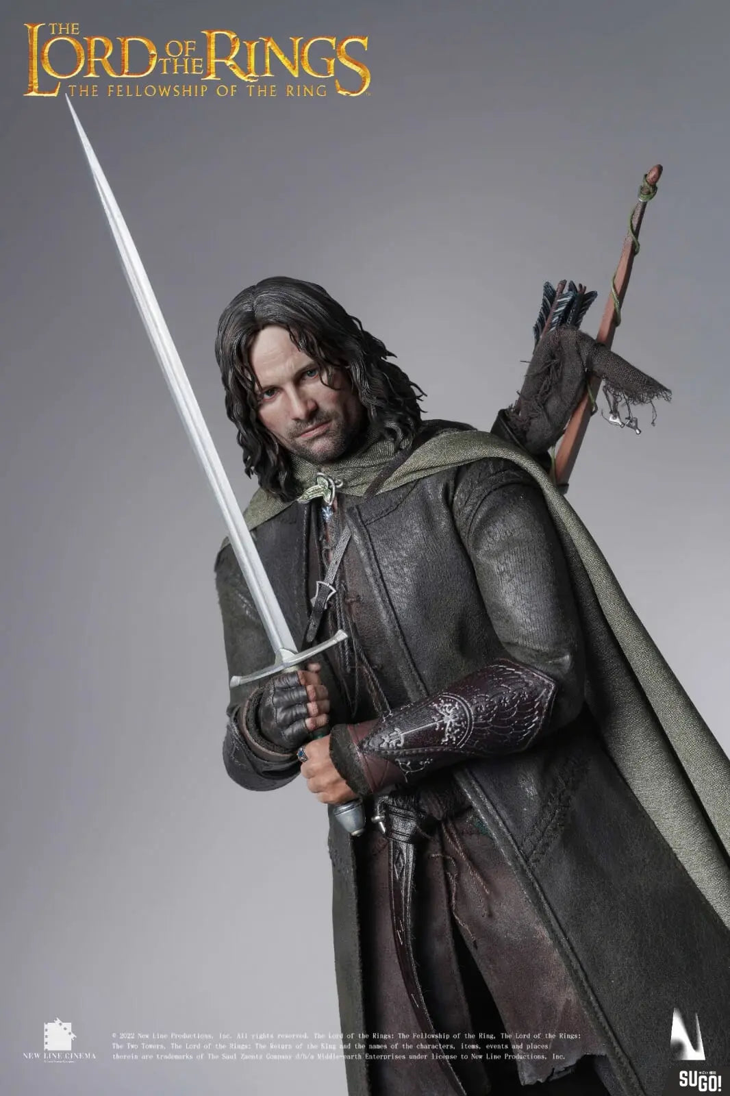 INART Aragorn 1/6 Collectible Figure Sculpted Hair by Queen Studios