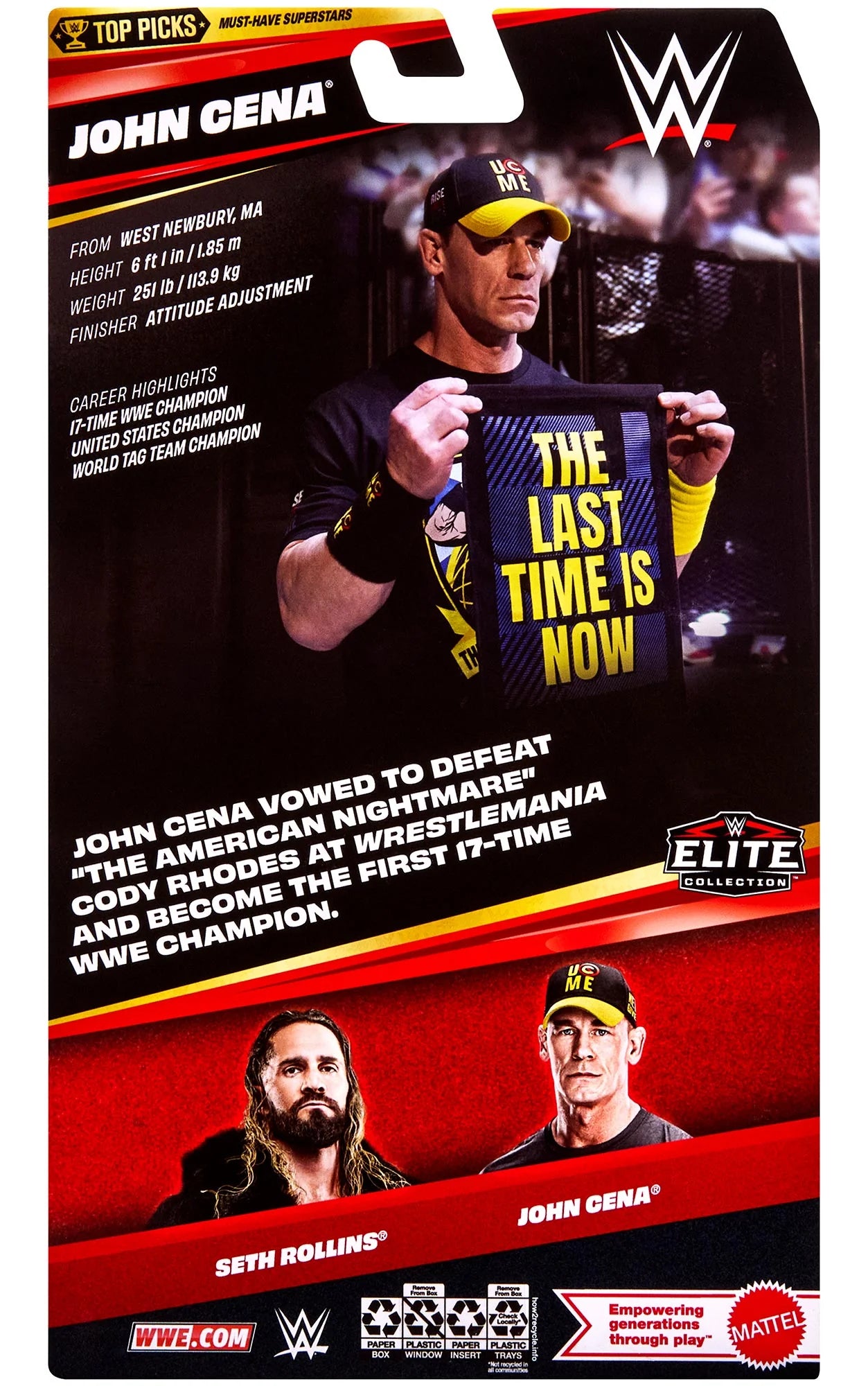 John Cena (Blue & Yellow) 2026 Elite Series Action Figure