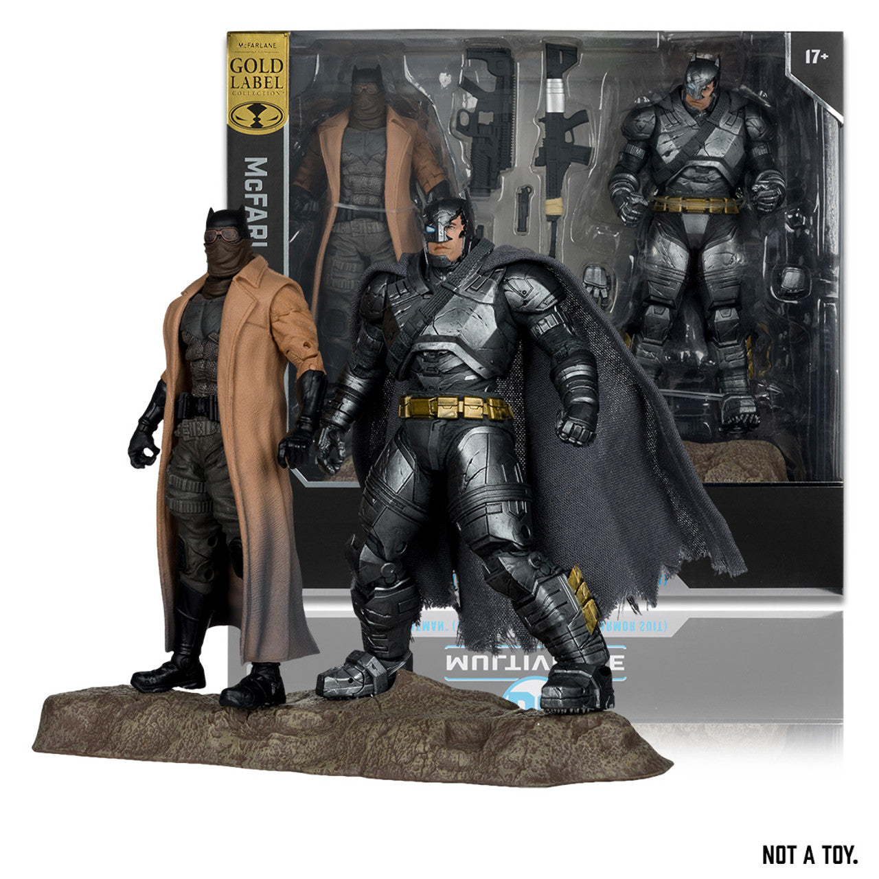 Batman Knightmare & Batman Armor Suit (Batman v Superman: Dawn of Justice) 2 Pack Gold Label Exclusive